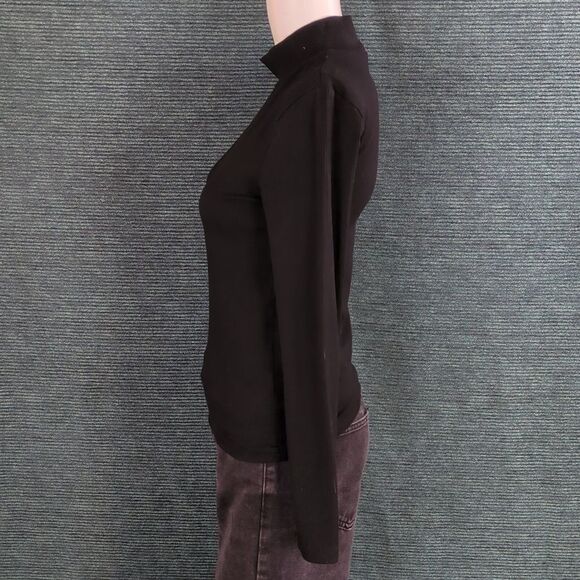 Banana Republic Ribbed Black Mock Neck Sweater - Picture 4 of 10
